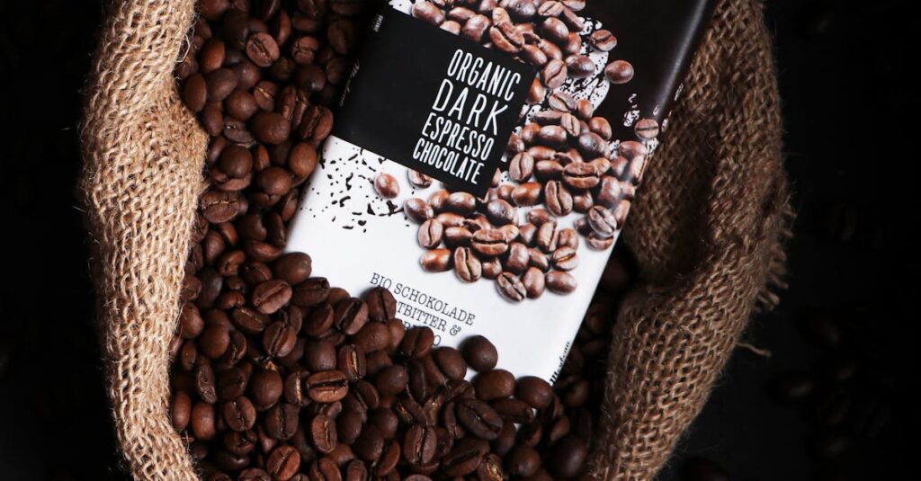Illustration de Déficit commercial agroalimentaire record en France chocolate-cocoa-beans