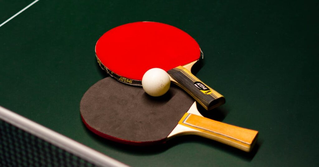 Illustration de Félix Lebrun en quart au Grand Smash de Las Vegas table-tennis-match