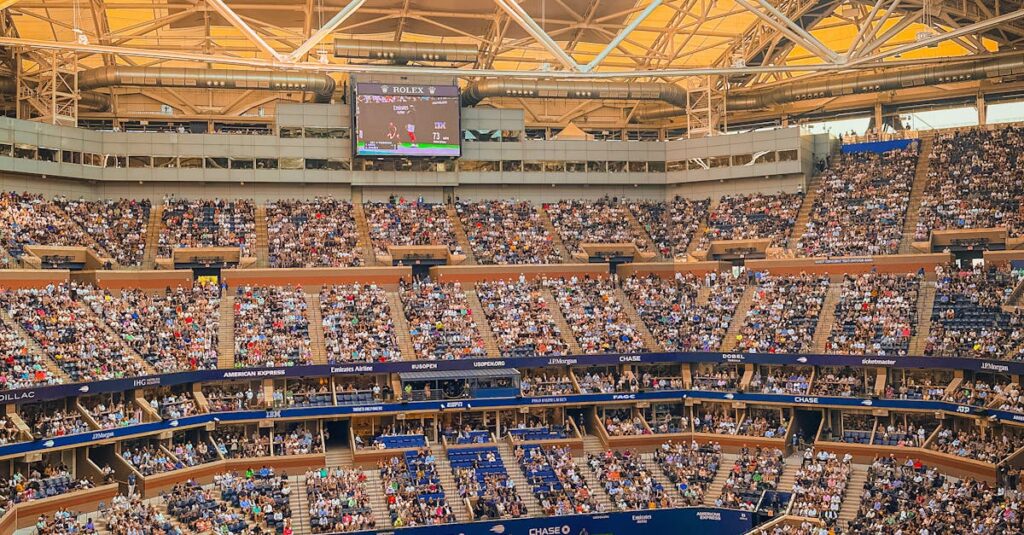 Illustration de US Open : Rinderknech et Mannarino en huitièmes, Blanchet en quête d'exploit Arthur-Rinderknech-tennis-match
