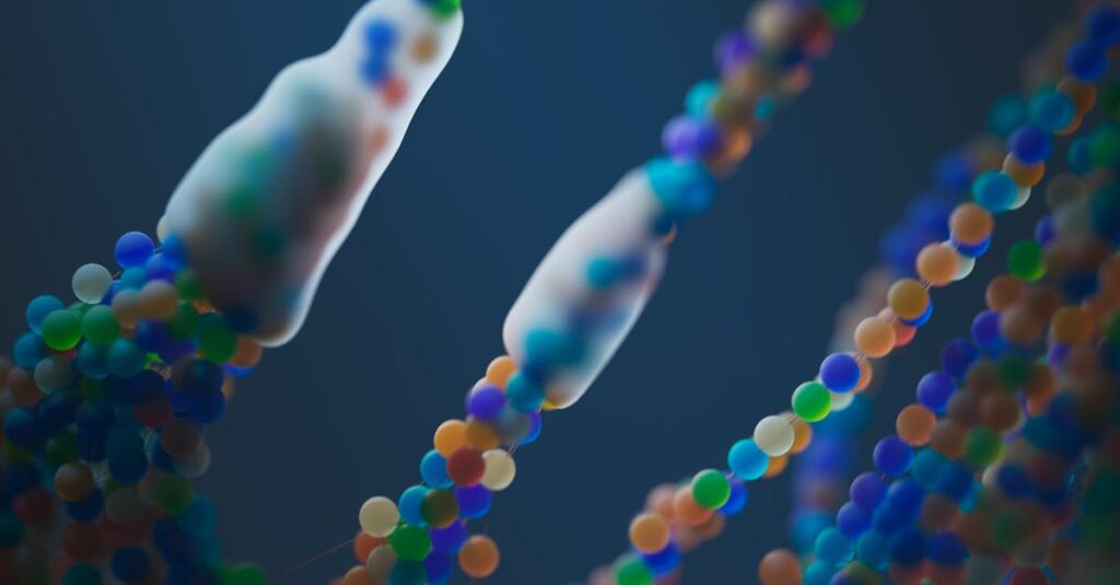 Illustration de Fatigue Chronique : Des Gènes Liés à l'Encéphalomyélite Myalgique DNA-strand-research