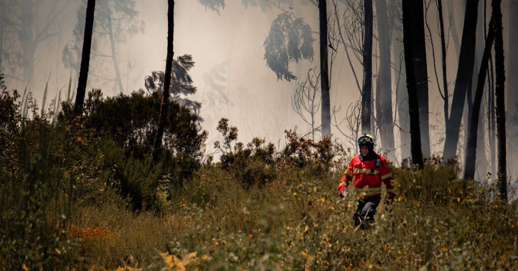 Illustration de Vague de chaleur et risque d'incendies en Péninsule Ibérique Portugal-forest-fire