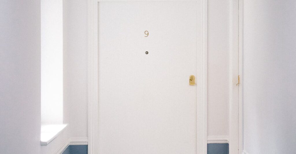 Illustration de Paillassons bannis : Le dilemme des résidents lyonnais doormat-apartment-building-entrance