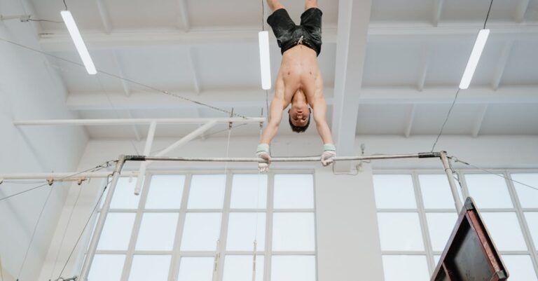 gymnast-athlete-competing