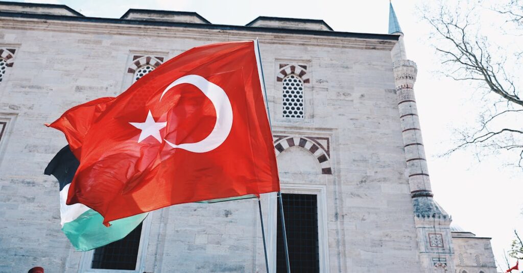 Illustration de Conflit Israël-Palestine : Débat Inflammable en France israel-palestine-flags