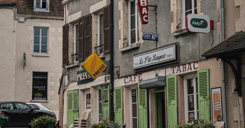 Illustration de Municipales 2026 : Services Publics et Commerces au Cœur des Enjeux French-small-town-street