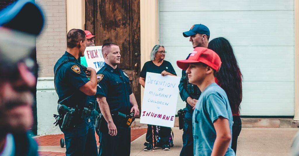 Illustration de ICE aux États-Unis : missions, pouvoirs et controverses US-immigration-police