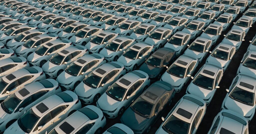 Illustration de Voitures électriques chinoises : boom des exportations de 100% electric-car-exports-china