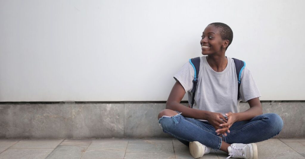 teenager-sitting