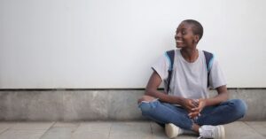 teenager-sitting