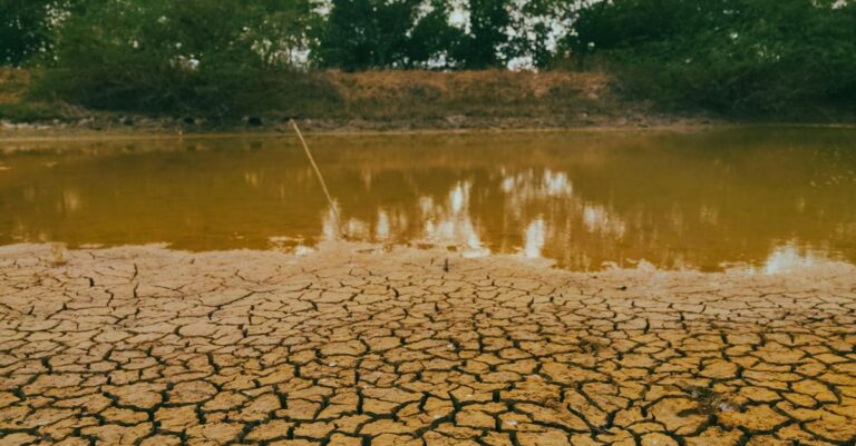 Illustration de La sécheresse s'aggrave dans le Morbihan, le département en crise dry-riverbed-cracked-earth